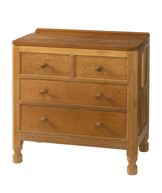BE120 Solid Oak Chest of Four Drawers 2