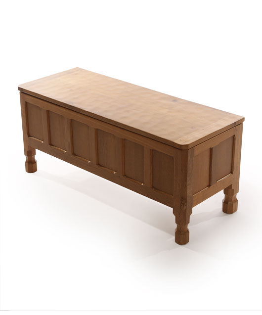 BE080 Solid Oak Blanket Chest 3'6