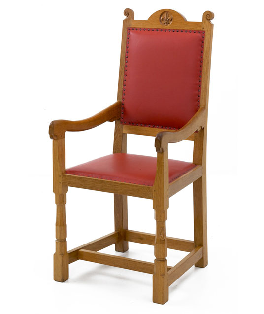 CH090 Solid Oak Harlequin Arm Chair