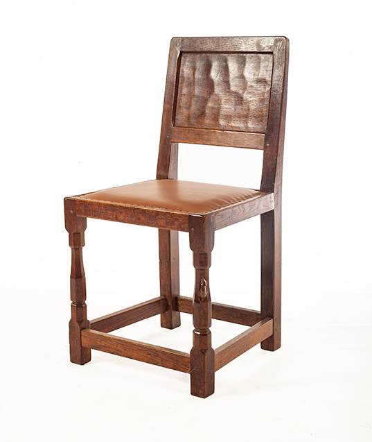 CM40 Classic Mouseman: Set of six  Panel Chairs SOLD