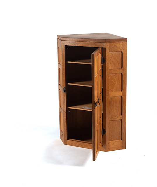 CM88 Classic Mouseman Small Corner Cupboard   SOLD