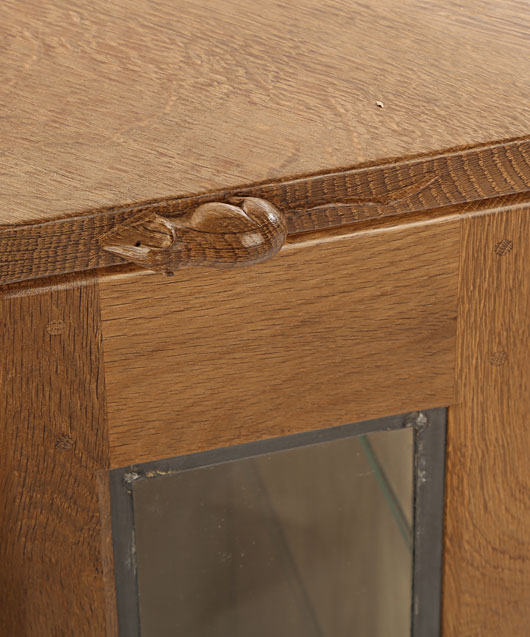 CD020 Solid Oak Small Glazed Corner Cupboard 3
