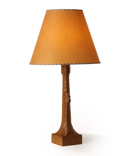 GS059 Solid Oak Large Table Lamp 1