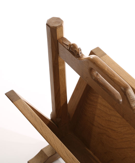 MS110 Solid Oak Magazine Rack 1