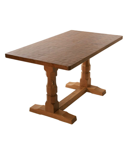 TA070 Solid Oak Refectory Dining Table 4'6
