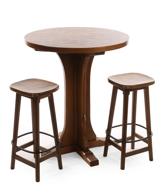 TA131 Solid Oak Octagonal/ Round Breakfast/Bar Table 3